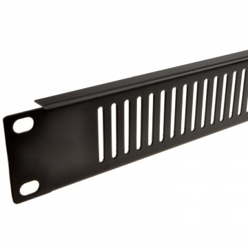 Blanking Plate Vented 1U for Comms Data Cabinet Rack 19 inch Black