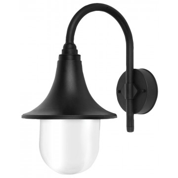Wall-Mounted Outdoor Garden Lamp IP44 Hanging Lantern E27 Light Black