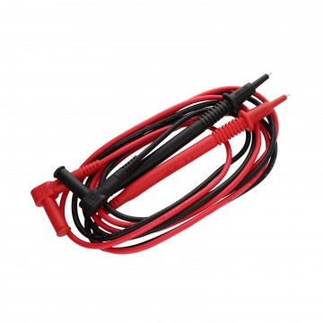 Mulitmeter 10A Replacement Right Angle 4mm Test Probe Leads Black and Red 1.2m