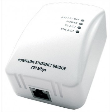 Newlink 200Mbps PowerLine LAN Ethernet HomePlug Adapter SINGLE