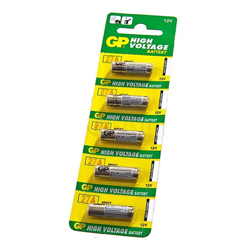 GP High Voltage Battery 27A PK5 12V [5 Pack]