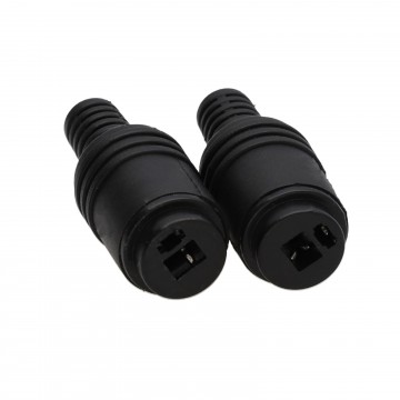 2 pin DIN Socket Speaker and HiFi Connector Screw Terminals Strain [2 Pack]