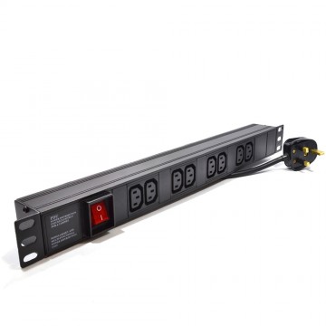 PDU  C13 Sockets 8 Way with UK Plug Power Distribution Unit Horizontal 1.8m