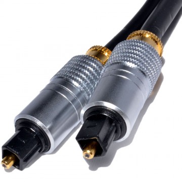 PRO Gold TOSLink Optical Digital Audio Cable 6mm Lead  1m
