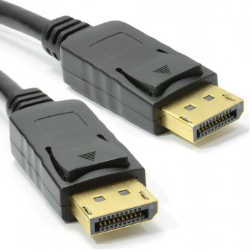 DisplayPort Male Plug to Plug Video Cable GOLD  3m LOCKING