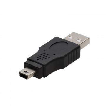 USB 2.0 Mini B 5 Pin Plug Adaptor to USB A Male Adapter