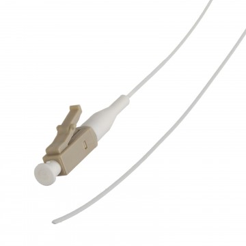 OM1 Fibre Optic LC Pigtail Simplex MM 50 125 Splicing LSZH Cable 1m White