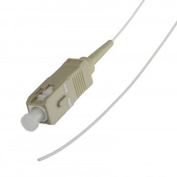 OM1 Fibre Optic SC Pigtail Simplex MM 50 125 Splicing LSZH Cable 1m White