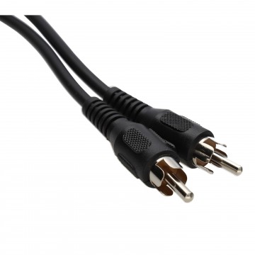 Single RCA Phono Cable for Audio/Video Devices DJ/TV/HIFI/CCTV Lead Black 5m