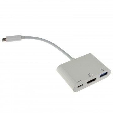 USB 3.1 Type C to HDMI USB Adapter & Type C Host with PD Function 15cm