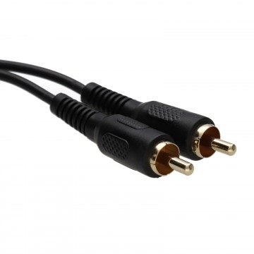 Single RCA Phono Cable for Audio/Video Devices DJ/TV/HIFI/CCTV Lead GOLD  3m