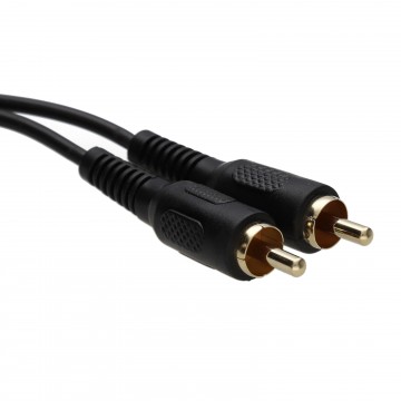 Single RCA Phono Cable for Audio/Video Devices DJ/TV/HIFI/CCTV Lead GOLD 15m