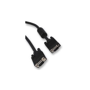 HQ SVGA Cable with Ferrite Male to Male PC to Monitor Lead 1.8m Black