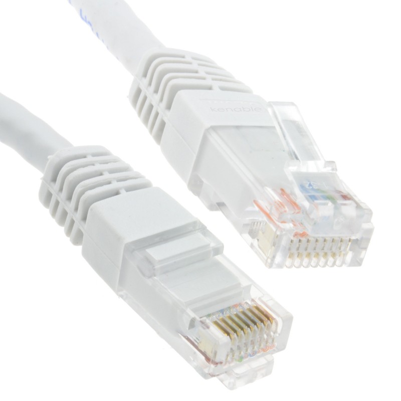 Ethernet Network Cable Cat6 GIGABIT RJ45 COPPER Internet Patch Lead White  3m