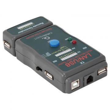 Cable Expert Cable Tester for RJ45/RJ11/RJ12 Ethernet UTP/STP & USB Leads