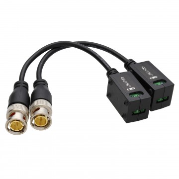 Passive BNC Video Balun CCTV Over LAN/Ethernet Cat5 Network Cable Adapter (PAIR)
