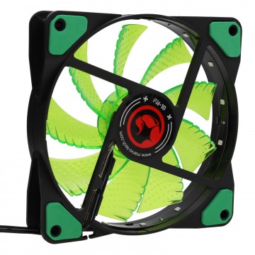 FN-10 120mm PC Tower Quiet Increased Air Flow Gaming Fan Green LED