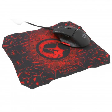 Gaming Combo 9 Button LED 6400DPI Full Palm Mouse & Mouse Mat Non Slip Pad