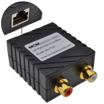 Audio Sender Over LAN Cat5 Ethernet Cable Phono RCA Extender 150m