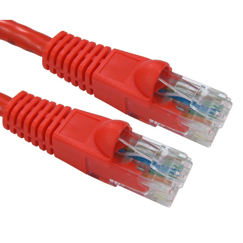 CAT6 Snagless 24AWG COPPER UTP Cable GigaBit Ethernet Patch Lead  2m Red