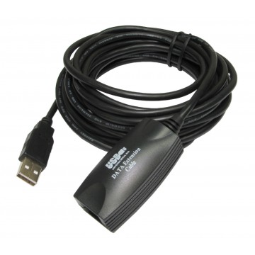 USB 2.0 Hi-Speed Repeater Extension Cable Lead 5m