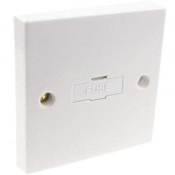 Electrical Domestic UK 13A Fused Spur Unswitched in White