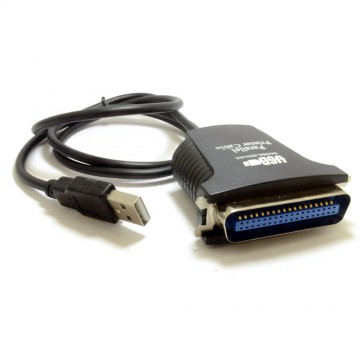 USB 2.0 Male Plug to Parallel IEEE 1284 Printer Adapter Cable 1m
