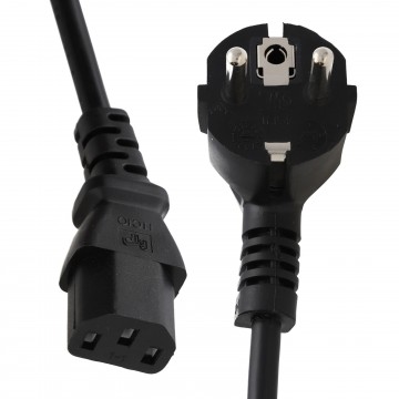 EURO Schuko Plug Power Cord to IEC C13 Plug Lead Cable 2.5m