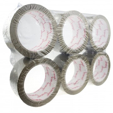 Vibac 105 Hot-Melt Adhesive 48mm x 66m Packaging Brown Cellotape 6 Pack