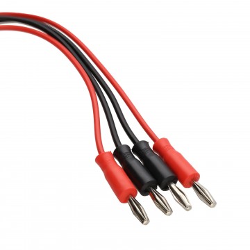 Multimeter 60V Test Leads 2 x 4mm Banana Plug Red & Black Cables 1m