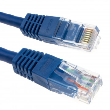 Ethernet Network Cable Cat6 GIGABIT RJ45 COPPER Internet Patch Lead   2m Blue