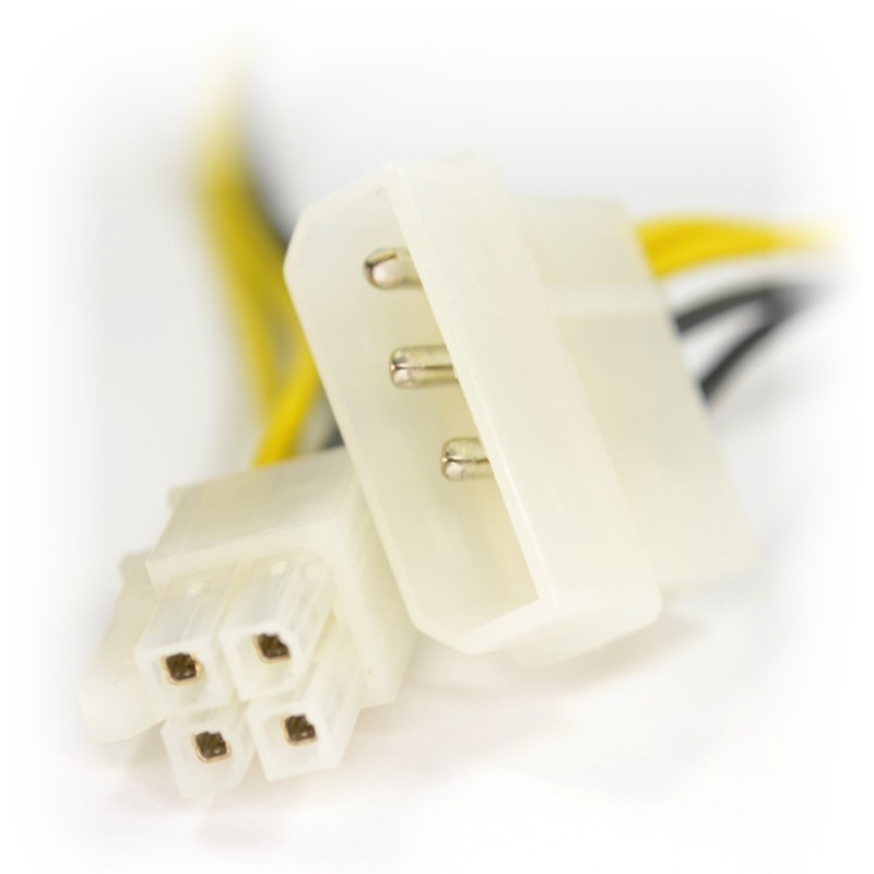 LP4 Molex to ATX P4 64bit 4 pin Converter Power Adapter Cable Lead