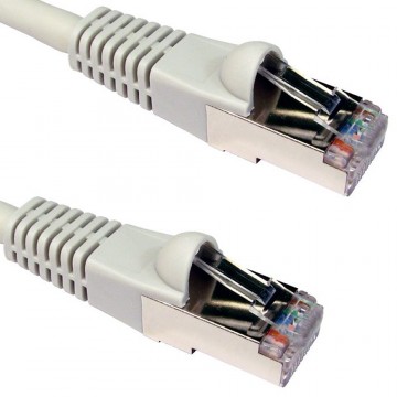 Cat6A SSTP LSZH RJ45 Network Ethernet Patch 10 Gigabit Cable  5m White