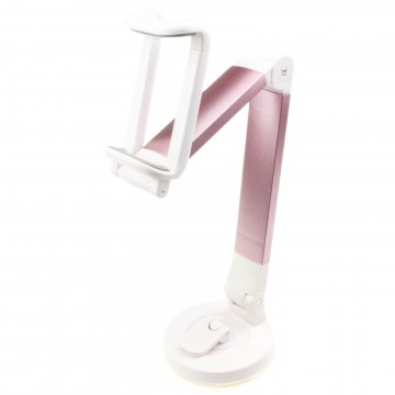 Universal Desk/Table/Car Mobile Phone Holder Suction Cup and Adjustable Arm Pink