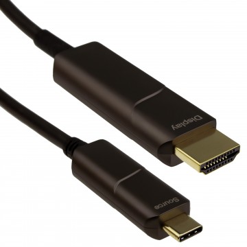 Long Distance USB 3.1 Type C Active Optical to HDMI 4K 60Hz Cable AOC 18Gbps 20m