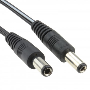 2.5mm x 5.5mm DC Connector Lead Male to Male Power Cable 1m
