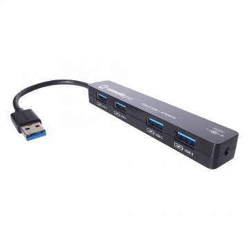 4 Port USB 3.0 SuperSpeed Hub upto 5GB Transfer Speeds USB Powered