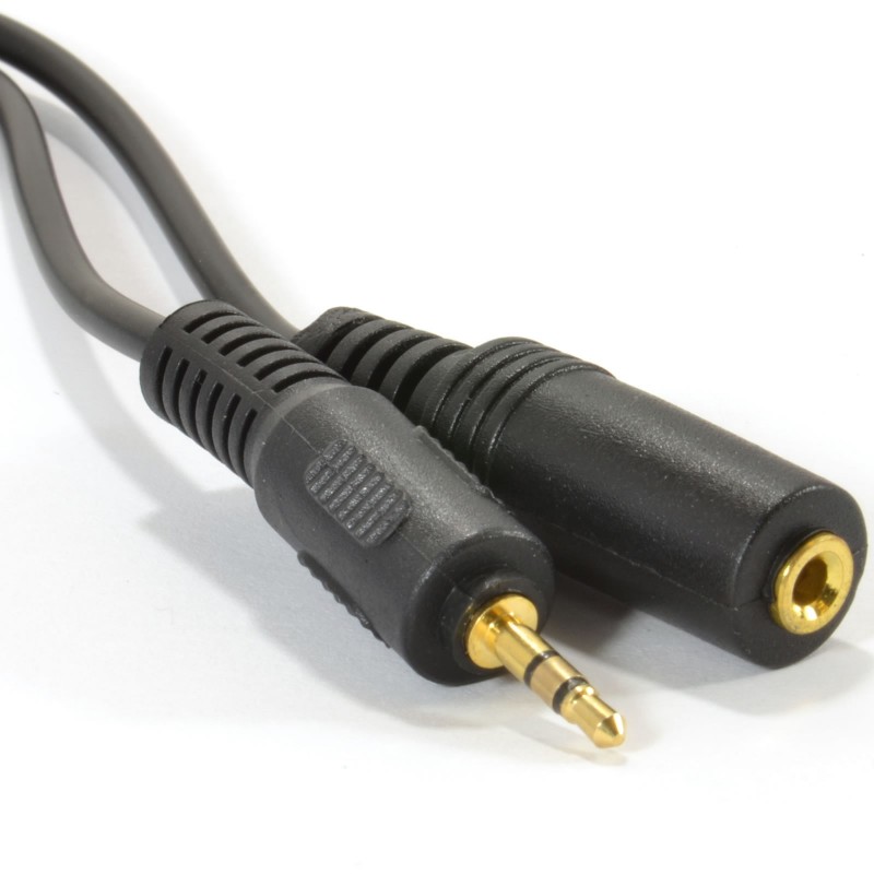 2.5mm Stereo Jack Plug to 2.5mm Jack Socket Extension Cable 3m