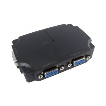 SVGA 4 Way Low Profile Splitter 1 Input to 4 Output 500Mhz USB Powered