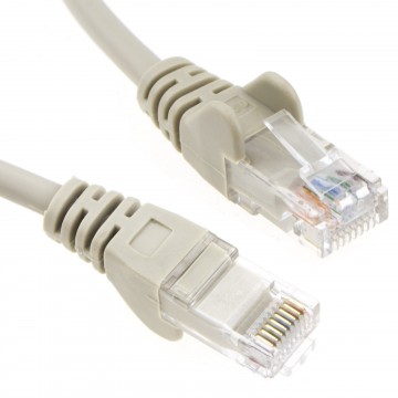 Grey Network Ethernet RJ45 Cat5E-CCA UTP PATCH 26AWG Cable Lead 50m