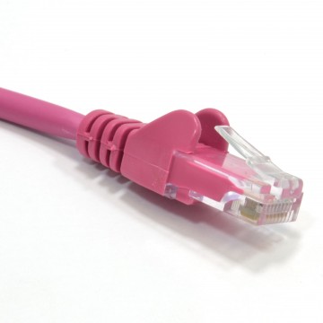 Pink Network Ethernet RJ45 Cat5E-CCA UTP PATCH 26AWG Cable 25cm 0.25m