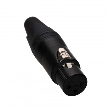 Neutrik NC3FXX Female 3 Pin XLR Microphone Solder Line Socket Black
