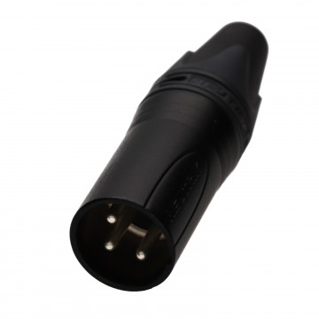 Neutrik NC3MXX Male 3 Pin XLR Microphone Solder Line Plug Black