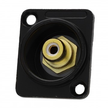 Brushed Aluminium Black Phono WHITE Wall Faceplate D-Series Chasis Mount Insert