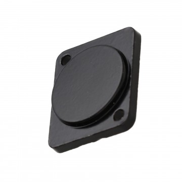 Brushed Aluminium Black Blank Spacer Wall Faceplate D-Series Chasis Mount Insert