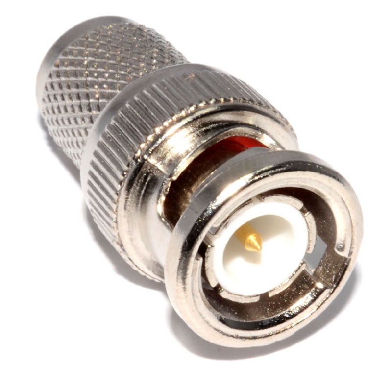 RG59 75 Ohms Cable socket to BNC Plug Adapter Silver