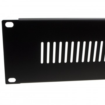 Blanking Plate Vented 2U for Comms Data Cabinet Rack 19 inch Black