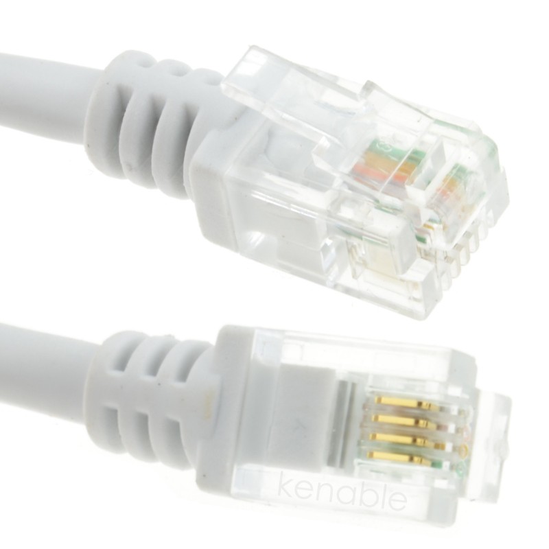 ADSL 2+ High Speed Broadband Modem Cable RJ11 to RJ11 15m WHITE