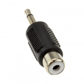 RCA Phono Socket to 3.5mm Mono Jack Plug Adapter