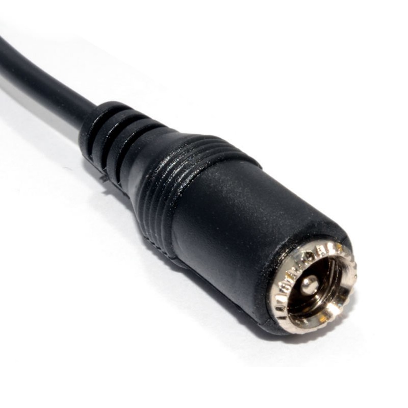 aprobar material huella dactilar 5.5 x 2.5mm Right Angled DC Power Male Female CCTV Extension Cable 2m